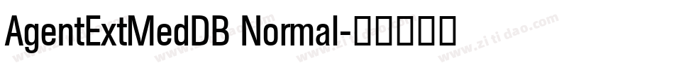 AgentExtMedDB Normal字体转换